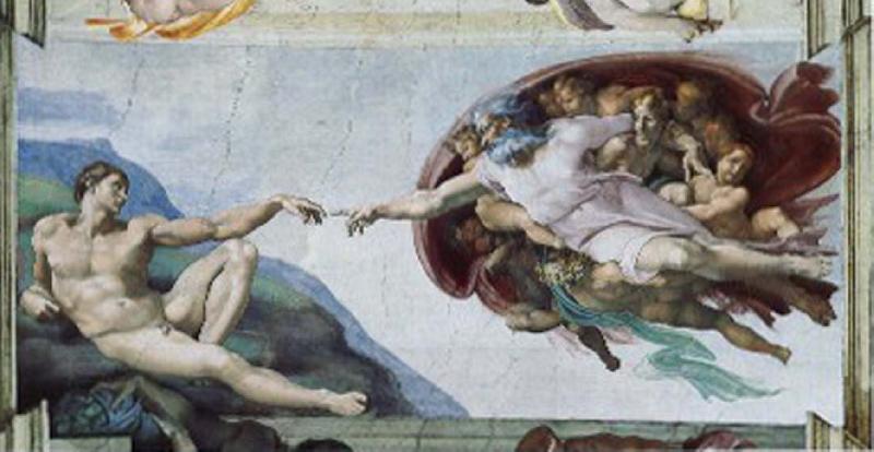 CERQUOZZI, Michelangelo The creation of Adam